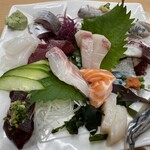 おかもと鮮魚店  - 刺身盛り合わせ　1,100円