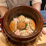 日本料理 かしづき - セコ蟹の土鍋ご飯