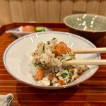 日本料理 かしづき - セコ蟹のご飯　お漬物
