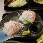 Sashimi Washoku Asahiya - 石鯛のお刺身