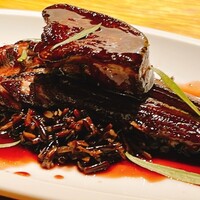 魚工房 としまや - 穴子とフォアグラの重ね焼き