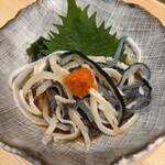 酒喰洲 - フグ皮ポン酢！食感の良さが際立ちます！