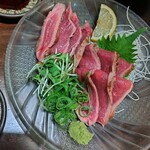 佳酒旬肴 のすけ - エゾシカモモ肉のたたき1,980円