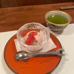 酒肴 新屋敷 - いちごのジェラート