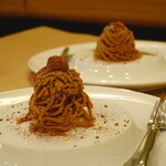 Felicita Pizzeria Trattoria - 和栗のモンブラン