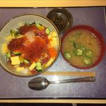 烏賊 鮨ダイニング 鮮助 - 納豆ゴロバラランチ