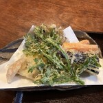 武本庵 - 野菜天ぷらアップ