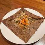 Un Chat noir - 洋蔥香檳醬與蘑菇薄餅