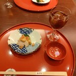 日本料理Obana - 先附は鶏の胸肉辛子酢味噌が絶品