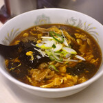 豊しま - きくらげかき玉そば@税込520円