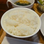 キッチン ブルー グローブ - ご飯大盛りのアップ