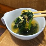 キッチン ブルー グローブ - 具沢山なスープ