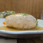 キッチン ブルー グローブ - 横から、つみれはハンバーグだね