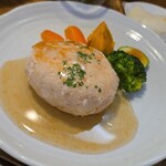 キッチン ブルー グローブ - 反対側から、エスニックソースタップリ