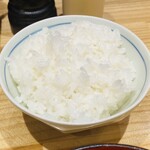 とんかつ ばんぶー - ご飯。
