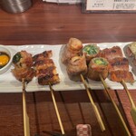 精肉問屋 串の玄太丸 - 肉野菜巻６種盛り