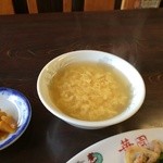 華園 -  スープは、中華の玉子スープ