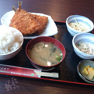 魚鶏屋 - 「大あじフライ定食」　８５０円