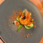 西麻布 香宮 - エスニック風海老のサクッと揚げ