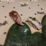 良し鮨 - イワシとカツオ
