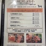 炭焼きステーキHIUCHI - メニュー