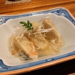 粋月 - ⑥揚げ物
      海老芋の素揚げに蟹あんかけ