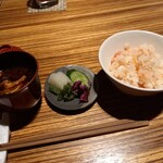 粋月 - ⑧香の物、赤だし