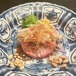 銀座 上瀧 - 2024.11.  上田畜産神戸ビーフ但馬玄の広東式タルタル~広東武但馬牛塔塔~