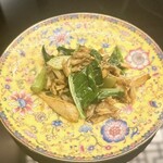 銀座 上瀧 - 2024.11.  上海蟹とカイラン・マコモダケの炒め~大閘蟹炒蔬菜~