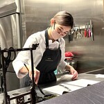 atelier HANADA - 皿の竹の絵は一つずつ書いている