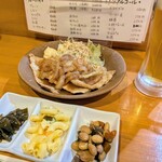 はな花 - 豚肉の生姜焼き定食のごはん味噌汁無し
