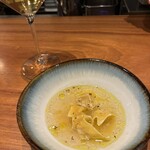 luogo - 帆立のムース トルテッリーニ百合根