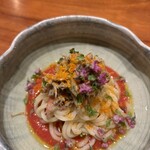 luogo - 兵庫 香住紅ズワイガニ  冷製手打ちピチ