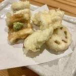 しんのすけ - おまかせ天ぷら三種盛り