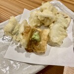 しんのすけ - おまかせ天ぷら三種盛り