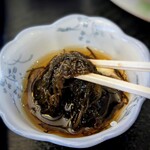 空港レストラン ぱいぱいのむら - モズク酢はレモン酢で、量もたっぷりで歯触り良く、宮古島クオリティでした。