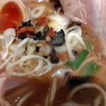 麺家 たけ田 - フライドガーリックと白ねぎ