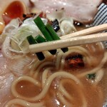 麺家 たけ田 - わらび？ニンニクの芽？