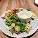 テラスダイニング ミケーラ - サラダのトッピングが豊富！大好きなルッコラがあるのも良かったﾟ+.(･∀︎･).+ﾟ