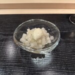 蒼菓 - ・酢橘とホワイトチョコのクリーム
      ・にっこりのクリュ（＝フレッシュ）
      ・にっこりの仁淀川山椒の瞬間コンポート
      ・酢橘のジュレ