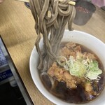 一由そば - 太いです