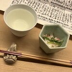 御料理 めなみ - お通し＋マイお箸