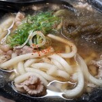 なんばうどん - 麺の様子など。
