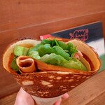 クレープ えんどう - アボカドベーコン