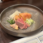 酒亭 田中 - 熊野地鶏の白レバー