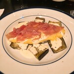 山下食堂 - 茄子のソテーとオムレツ パルミジャーノのクリーム