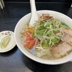 喜多方ラーメン 坂内 - 7種野菜の青唐うま塩ラーメン ¥1,190（価格は訪問時）