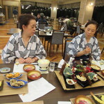 堂ヶ島ニュー銀水 - 持って来た料理の一部