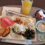 堂ヶ島ニュー銀水 - 持って来た料理の一部　朝