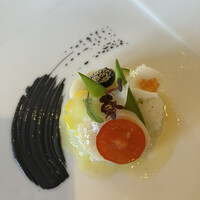 岩崎台倶楽部 グラスグラス - 前菜　イカとホタテの前菜